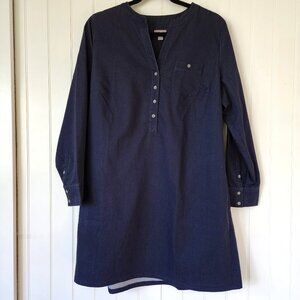 J Jill Dark Denim Tunic Shirt~LP